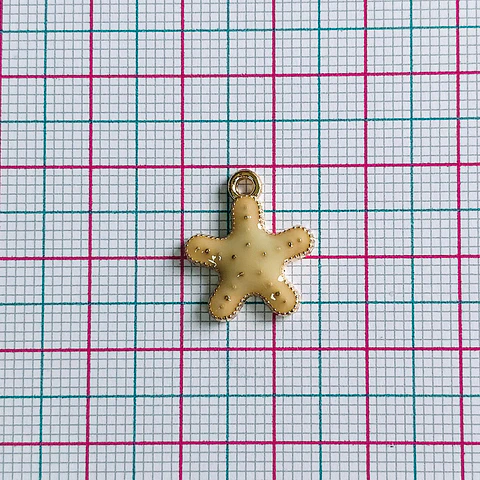 Dije Estrella de Mar • Zamak Resina • 17x14 mm