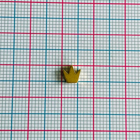 Dije Corona • Baño de Oro • 5x5 mm