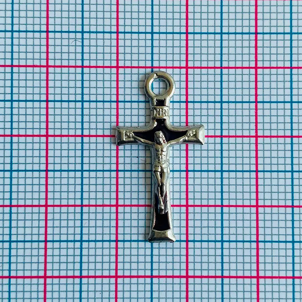 Dije Cruz • Zamak Resina • 12x25 mm 2