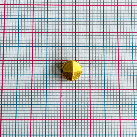 Separador Redondo Semicónico • Baño de Oro • 6x6 mm