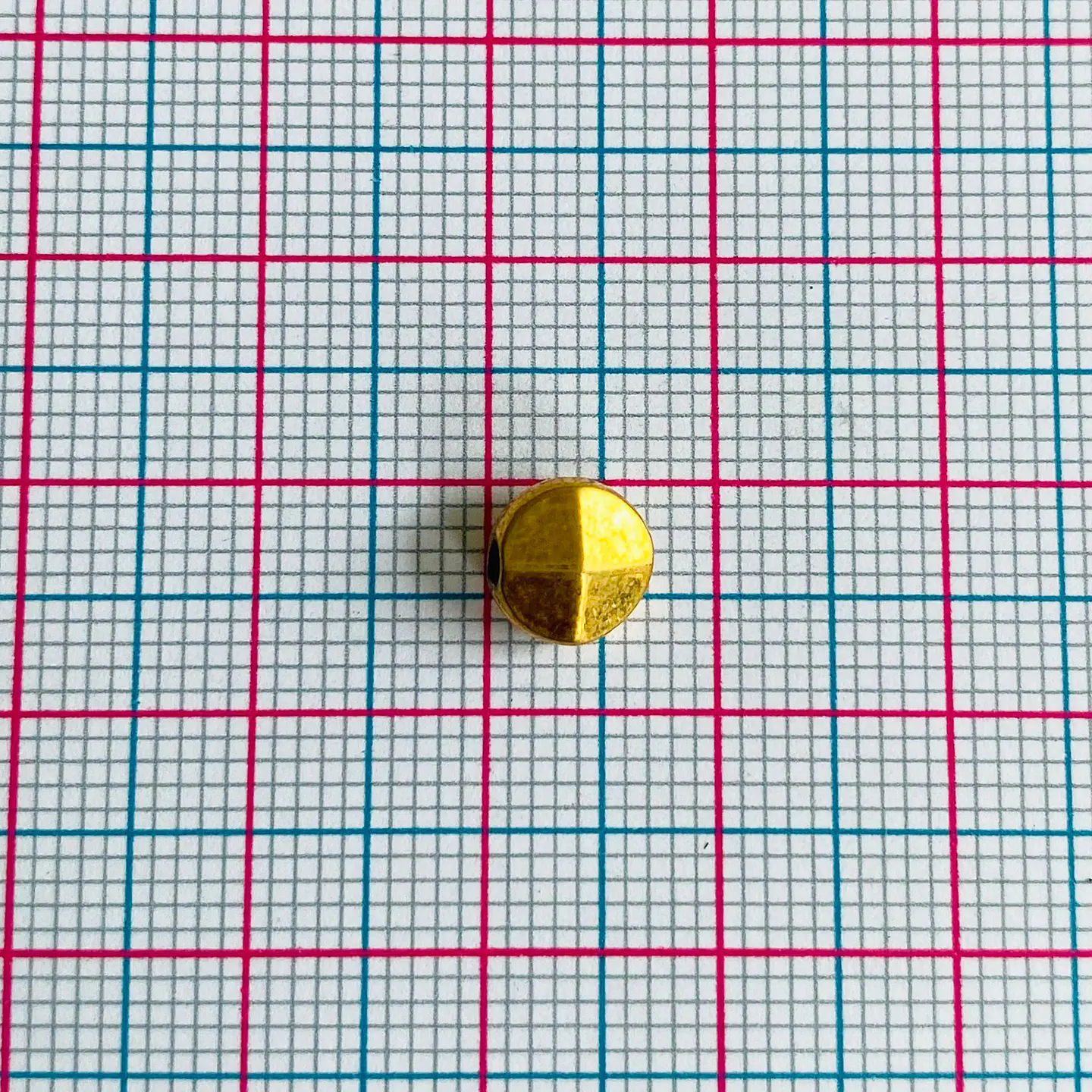 Separador Redondo Semicónico • Baño de Oro • 6x6 mm 2