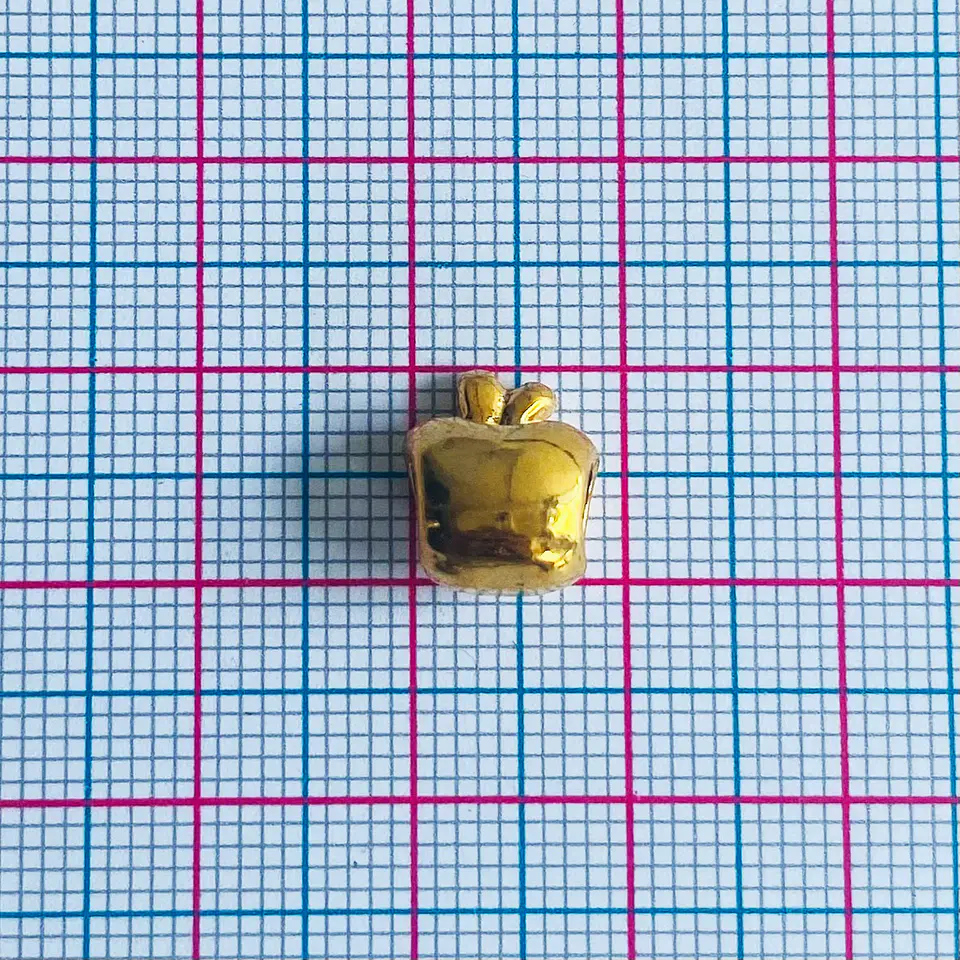 Separador Manzana • Baño de Oro • 8x10 mm 2