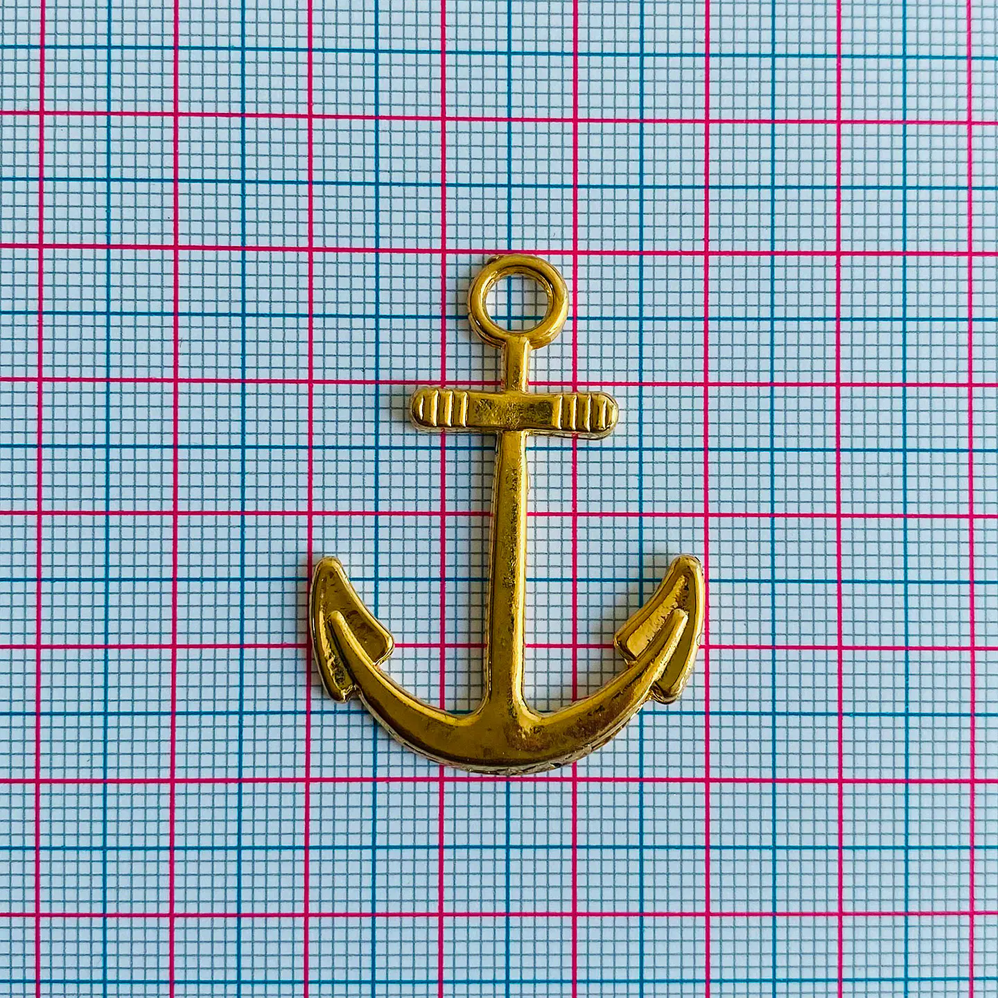 Dije Ancla • Baño de Oro • 30x40 mm          2