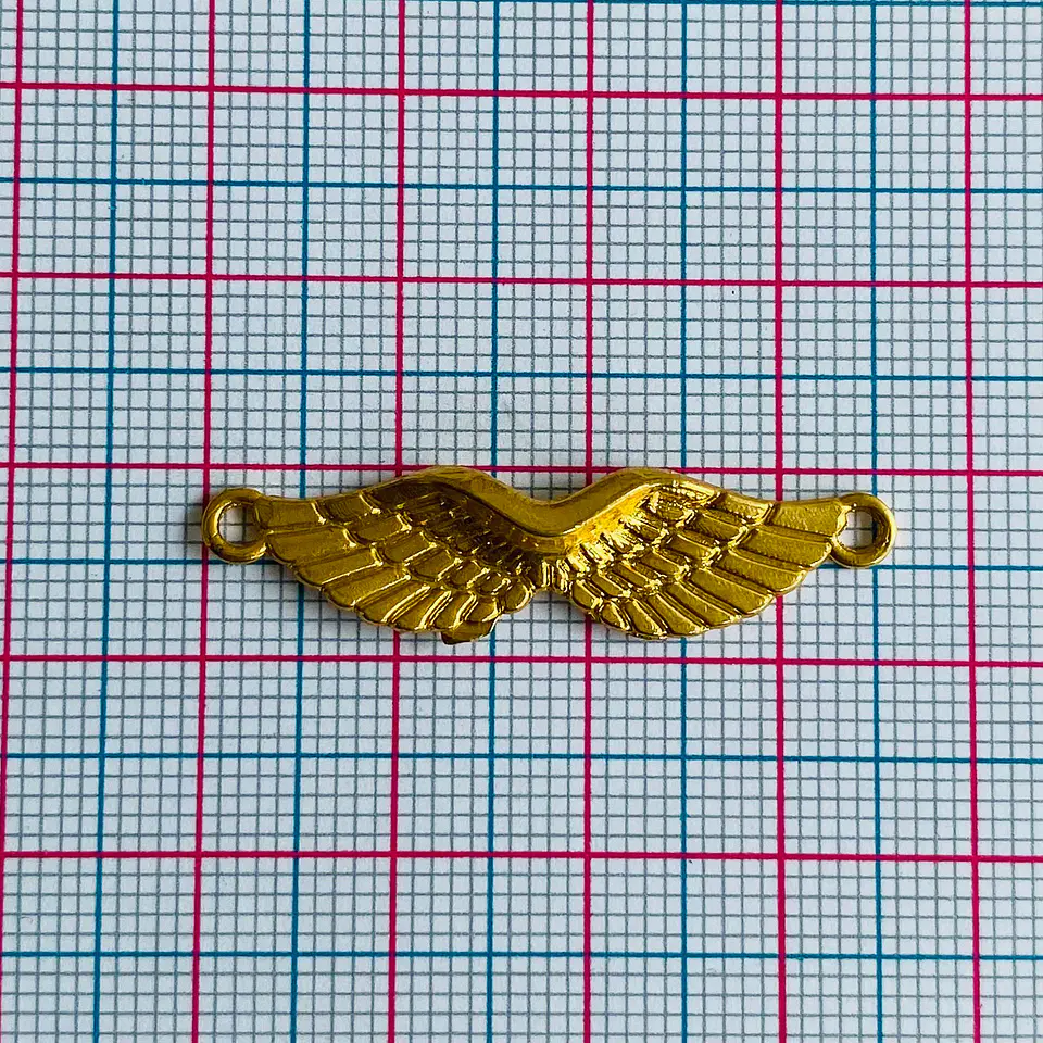Separador Alas • Baño de Oro • 35x10 mm                                     2