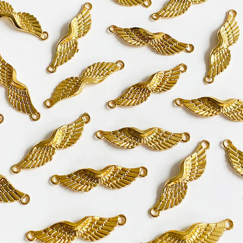 Separador Alas • Baño de Oro • 35x10 mm                                    