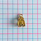 Portadije de Campana Labrada • Baño de Oro • 8x13 mm - Miniatura 2