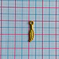 Dije de Pluma Pequeña • Baño de Oro • 4x15 mm                                       - thumbnail 2