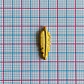 Separador Pluma con Relieve • Baño de Oro • 6x19 mm                - Miniatura 2