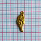 Dije de Ala de Ángel • Baño de Oro • 10x30 mm                        - Miniatura 2