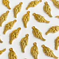 Dije de Ala de Ángel • Baño de Oro • 10x30 mm                        - Miniatura 1