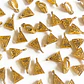 Portadije Triangular • Baño de Oro • 10x15 mm - Miniatura 1