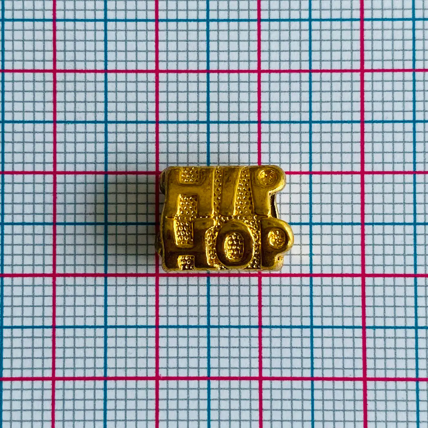 Separador Hip Hop • Baño de Oro • 13x10 mm 2