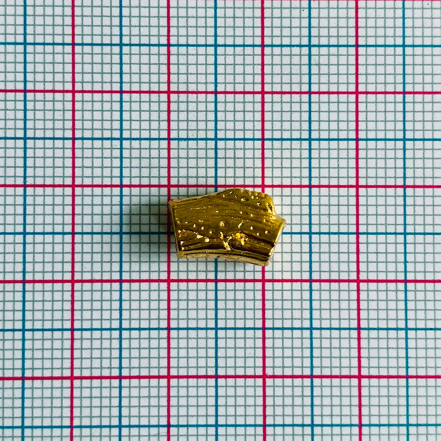 Separador Tubular Tronco • Baño de Oro • 12x8 mm 2