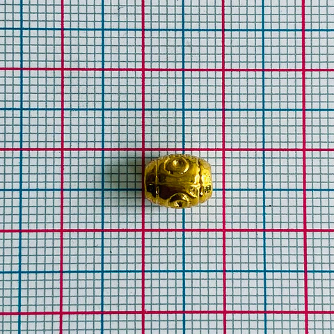 Separador Tubular de Ojos • Baño de Oro • 8x6 mm