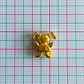 Separador Niña con Coletas • Baño de Oro • 15x15 mm - Miniatura 2