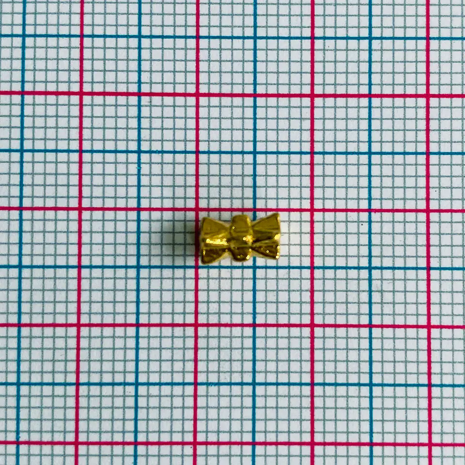 Separador Moño • Baño de Oro • 7x4 mm 2