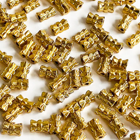 Separador Moño • Baño de Oro • 7x4 mm