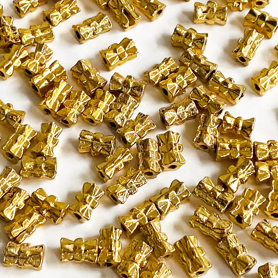 Separador Moño • Baño de Oro • 7x4 mm 1