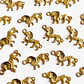 Dije de León • Baño de Oro • 25x14 mm - Miniatura 1