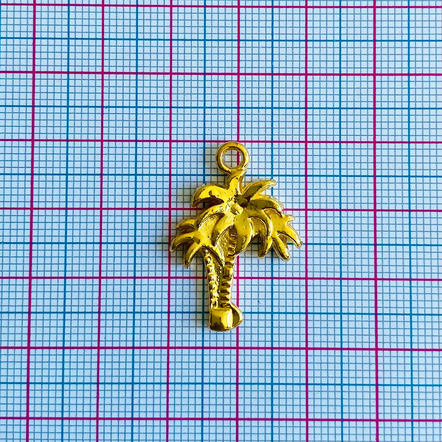 Dije de Palmera • Baño de Oro • 20x27 mm 2