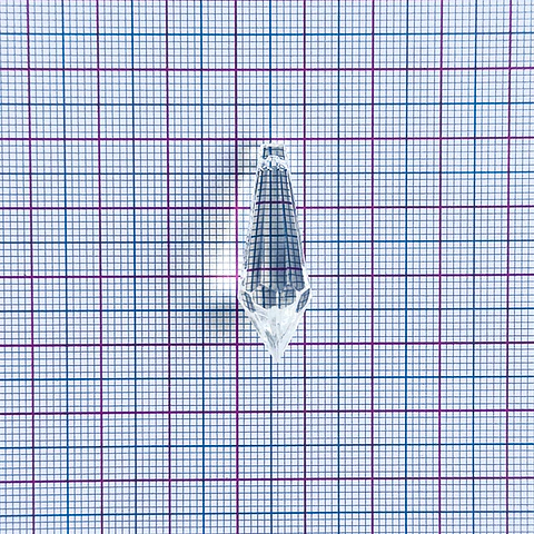 Dije Péndulo de Cristal • Acrílico • 10x33 mm