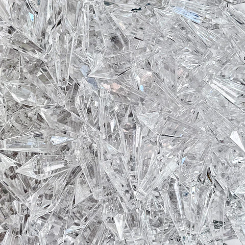 Dije Péndulo de Cristal • Acrílico • 10x33 mm