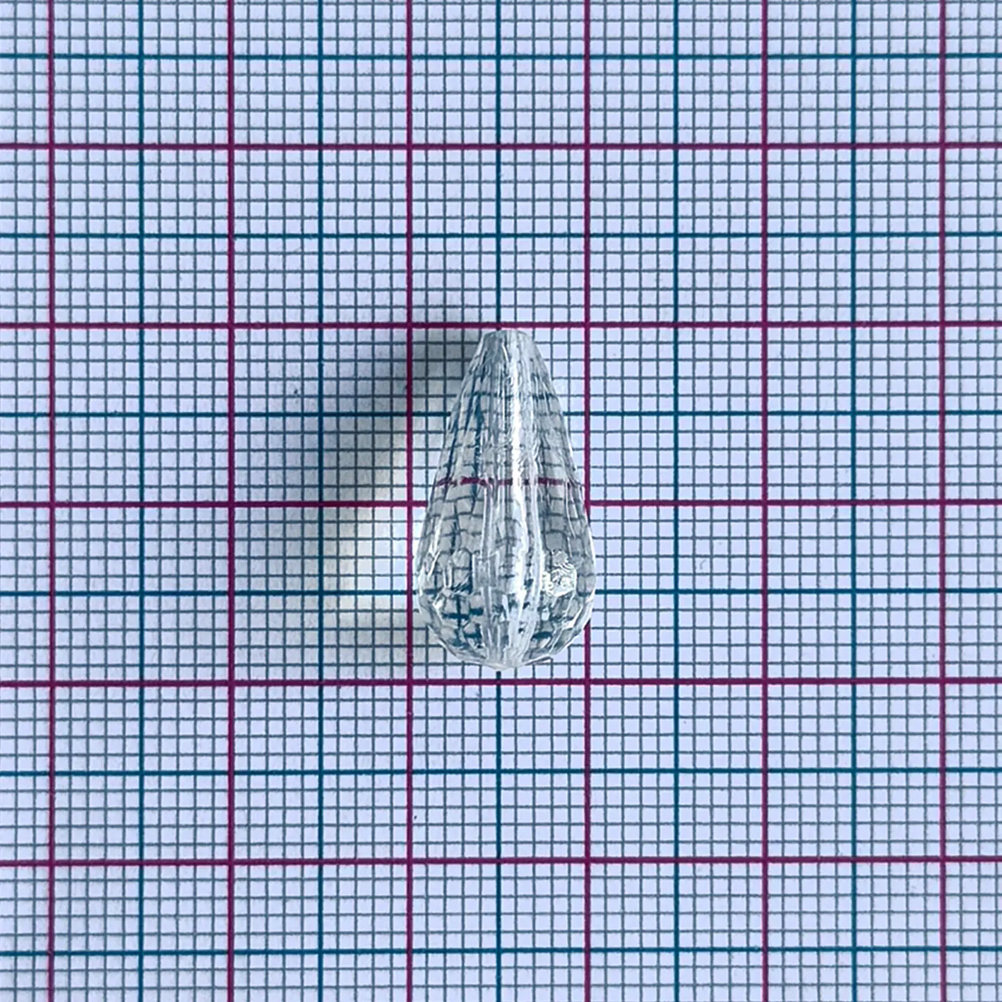 Dije Gota Facetado • Acrílico • 10x20 mm 2
