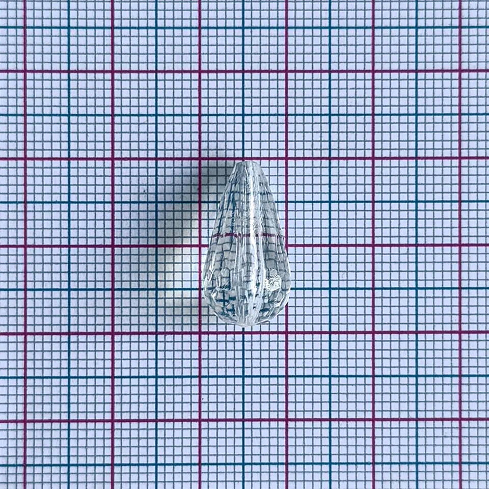 Dije Gota Facetado • Acrílico • 10x20 mm 2