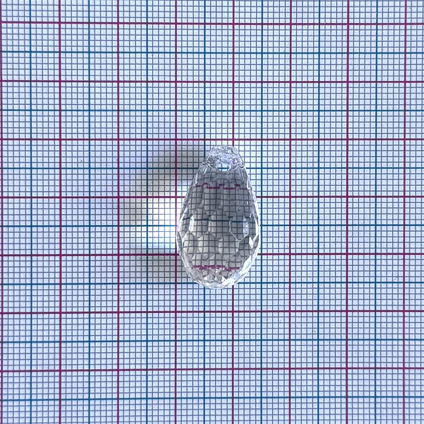 Dije Gota Facetada • Acrílico • 15x25 mm 2