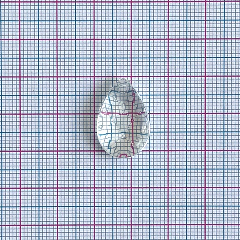 Dije Gota Plana • Acrílico • 15x22 mm