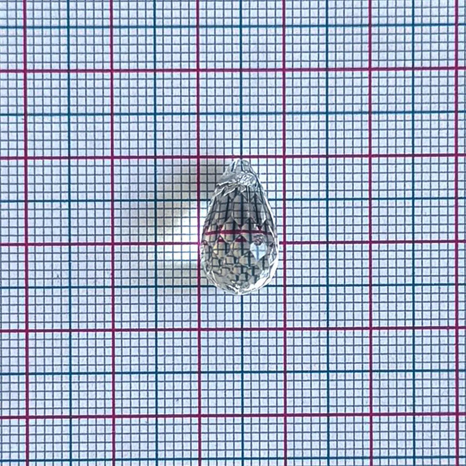 Dije Gota Facetada • Acrílico • 10x15 mm 2