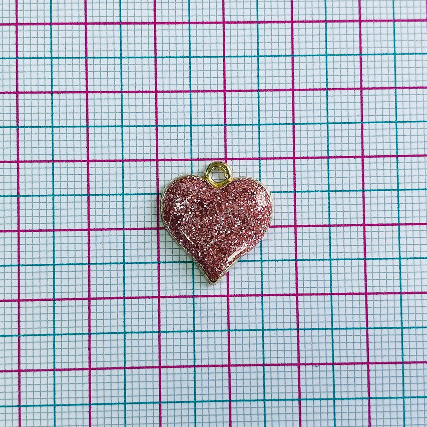Dije Corazón Escarchado • Zamak • 19x17 mm 2