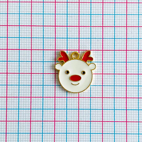 Dije Reno de Navidad • Zamak • 17x17 mm