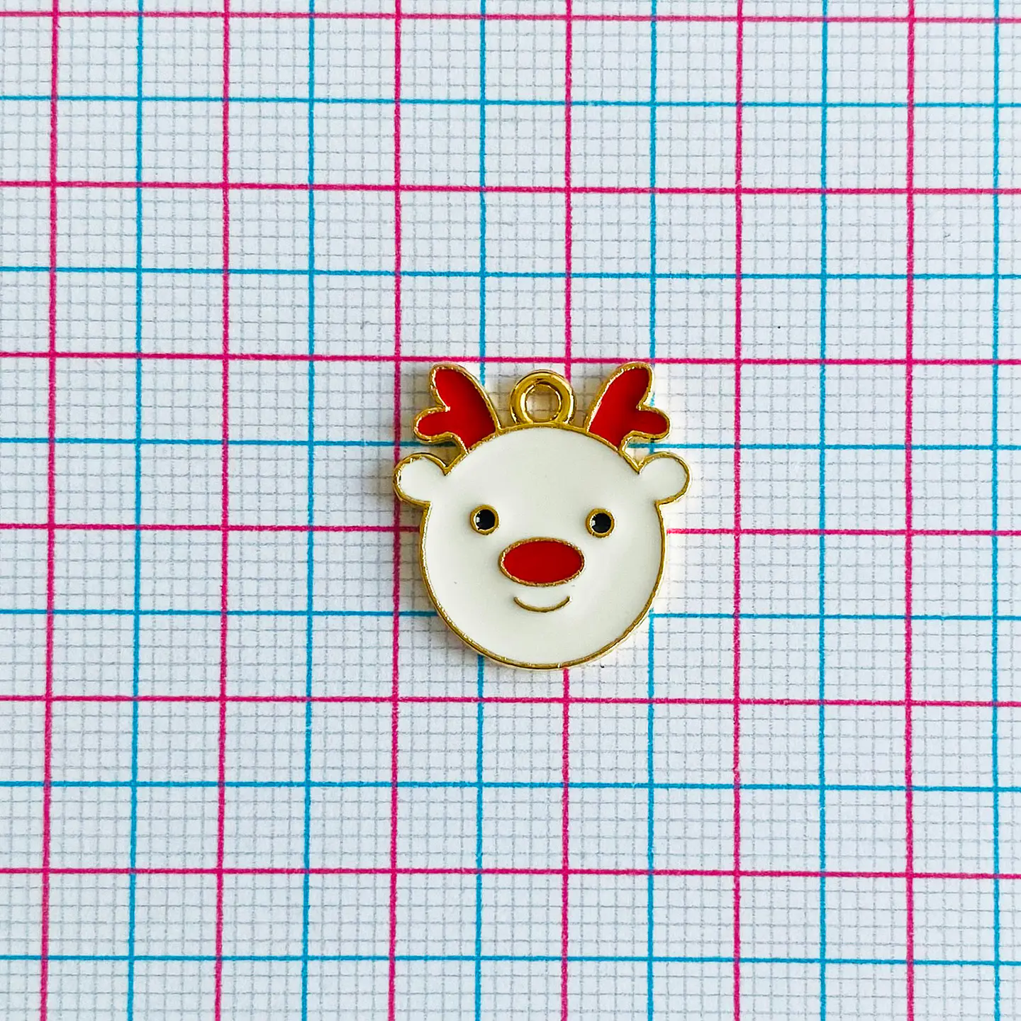 Dije Reno de Navidad • Zamak • 17x17 mm 2