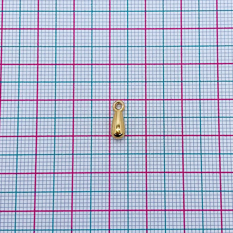 Dije gota grande • Baño de Oro • 4x11 mm