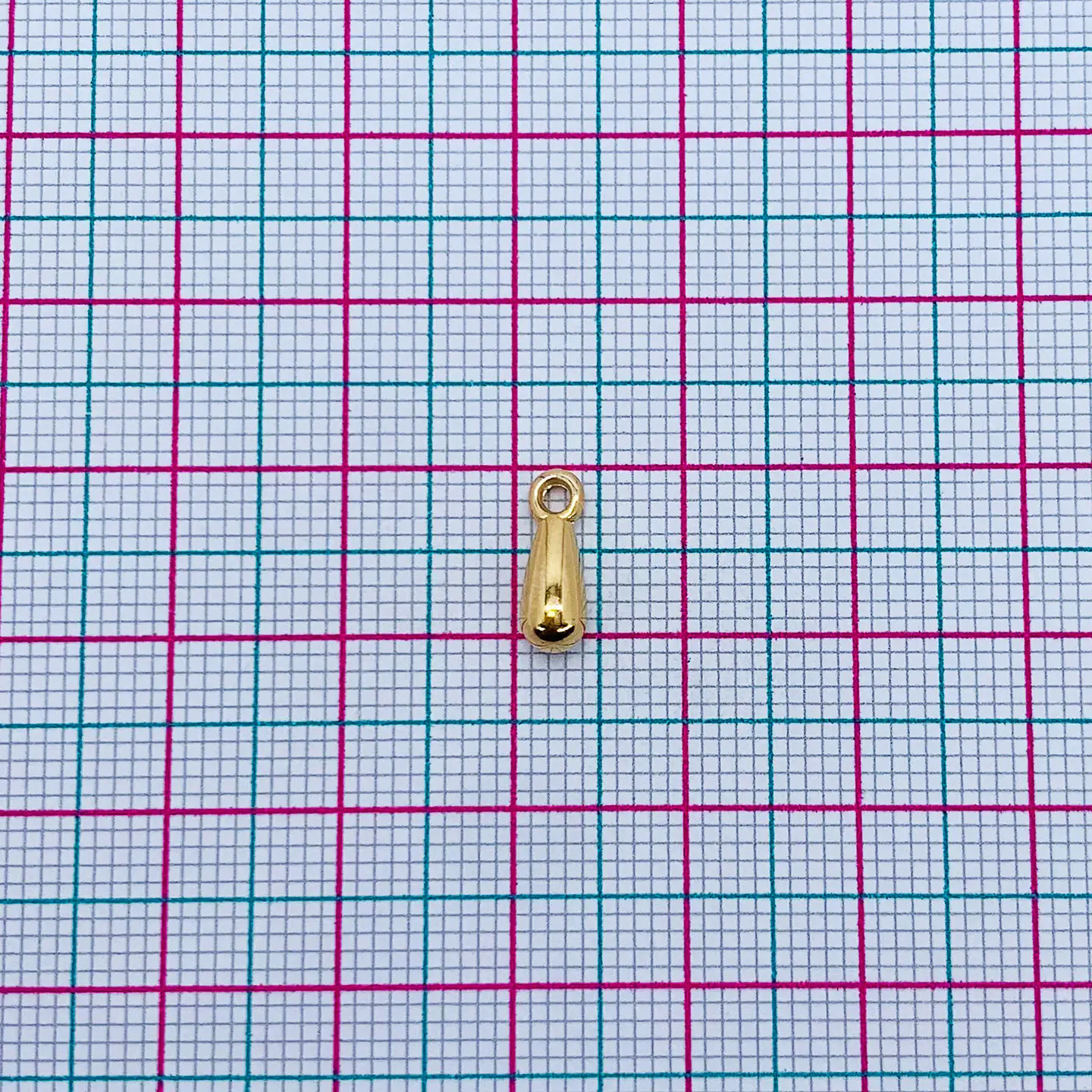 Dije gota grande • Baño de Oro • 4x11 mm 2