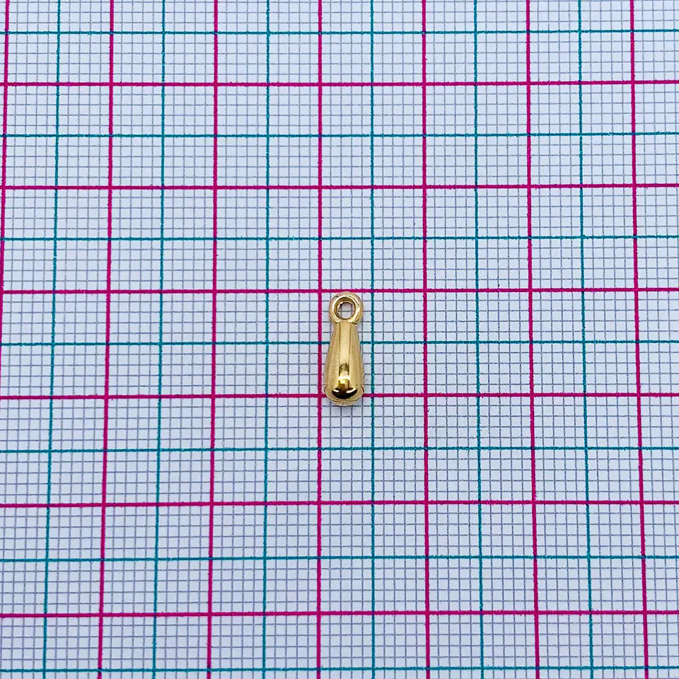 Dije gota grande • Baño de Oro • 4x11 mm 2