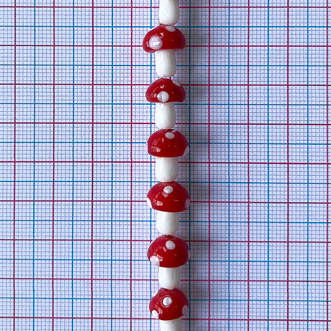 Pasador Hongo • Vidrio • 10x15 mm