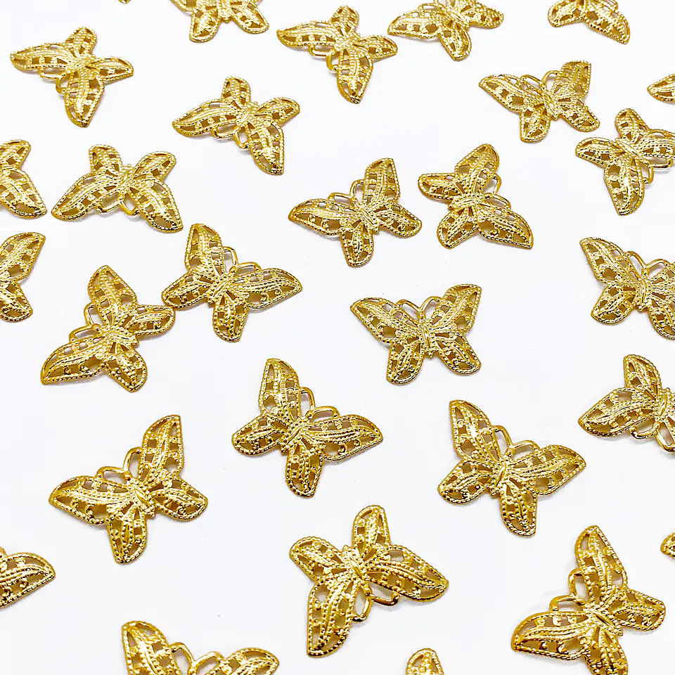 Dije Mariposa • Baño de Oro • 22x16 mm 1