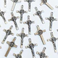Dije Cruz de San Benito con Crucifijo • Zamak • 20x38 mm - thumbnail 1
