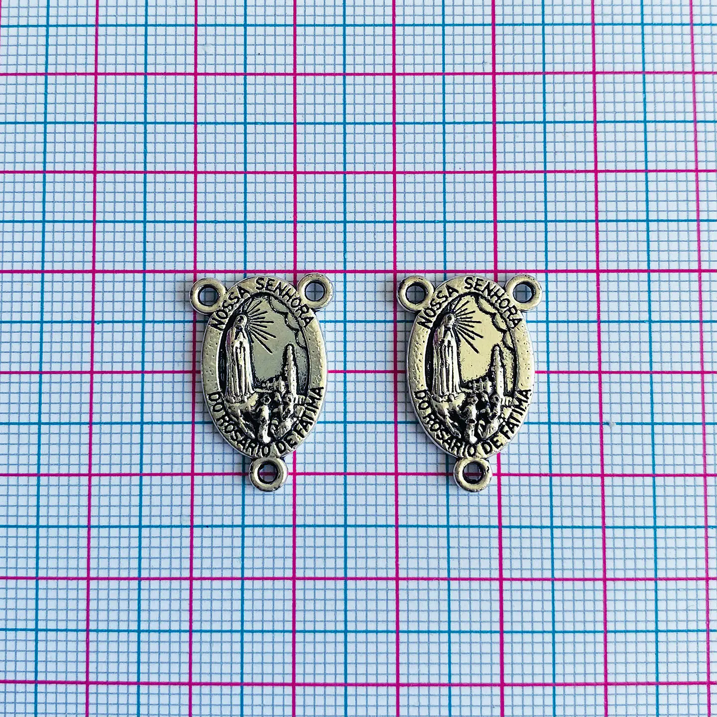 Centro de Rosario Virgen de Fátima • Zamak • 14x22 mm 2