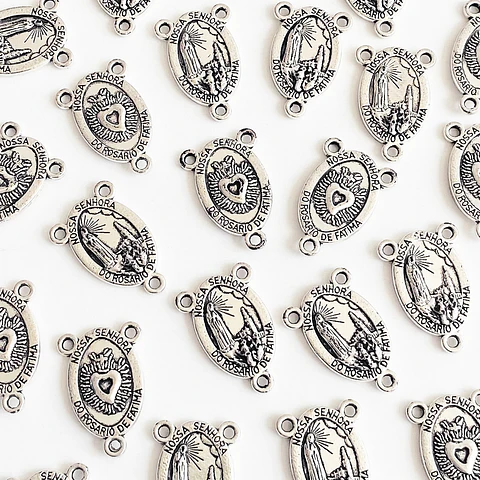 Centro de Rosario Virgen de Fátima • Zamak • 14x22 mm