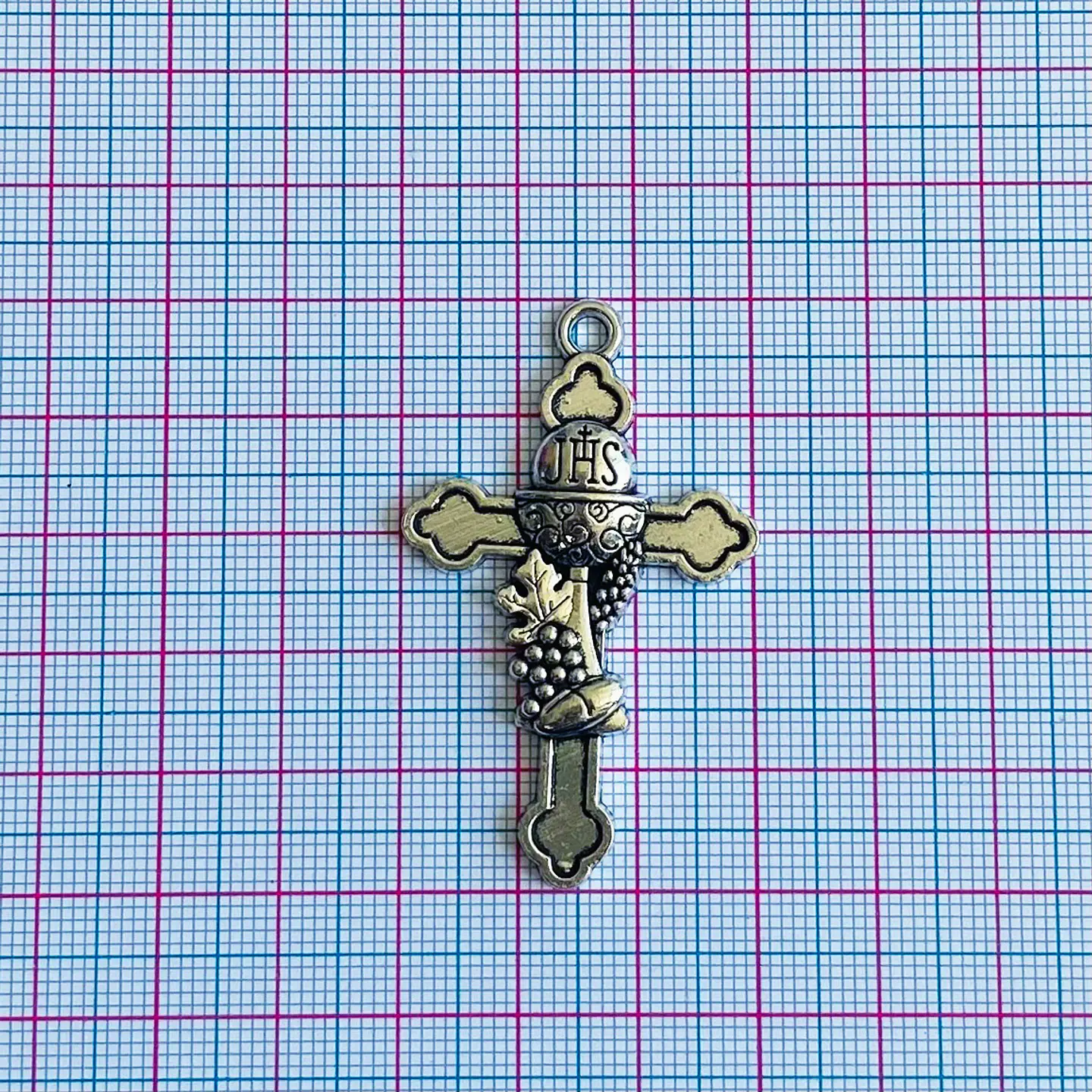 Dije Cruz de Primera Comunión • Zamak • 30x50 mm 2