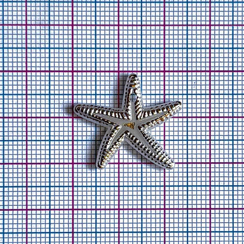 Dije de Estrella de Mar • Plástica • 24x22 mm