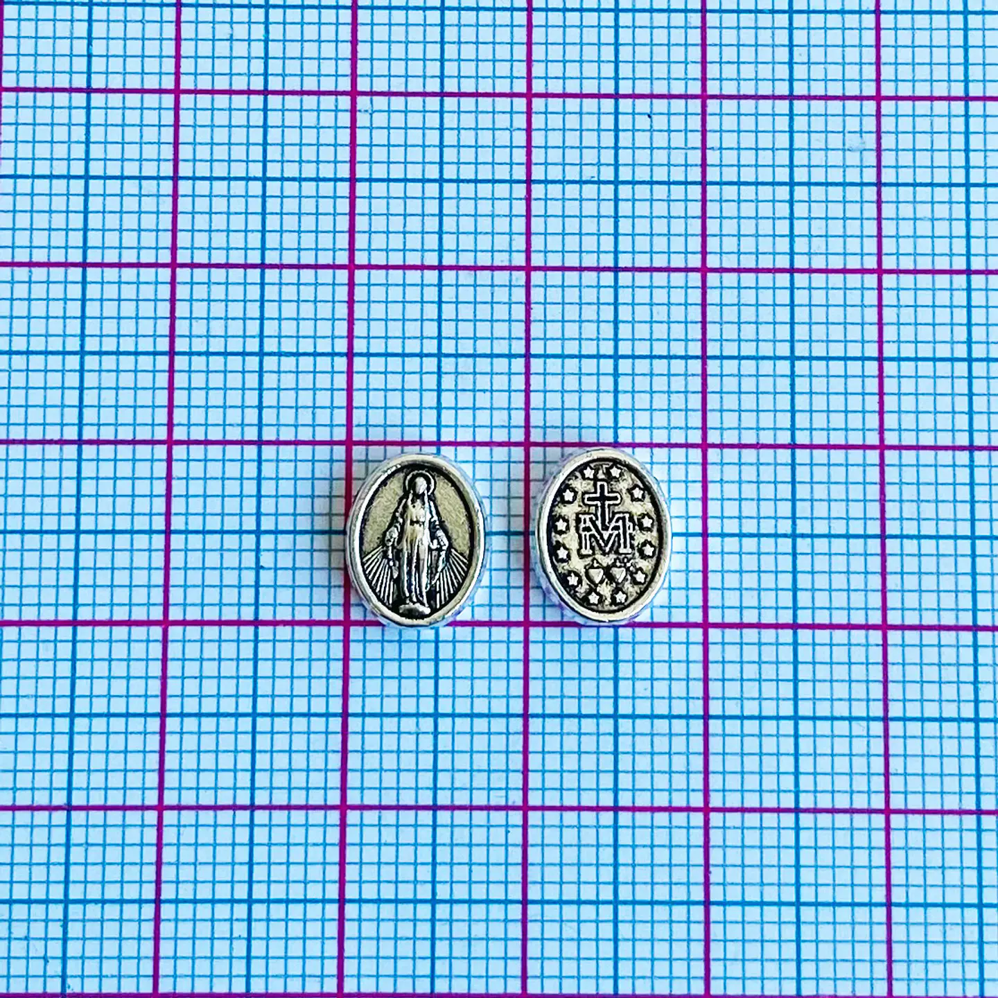 Separador Medalla Milagrosa • Zamak • 8x10 mm 2