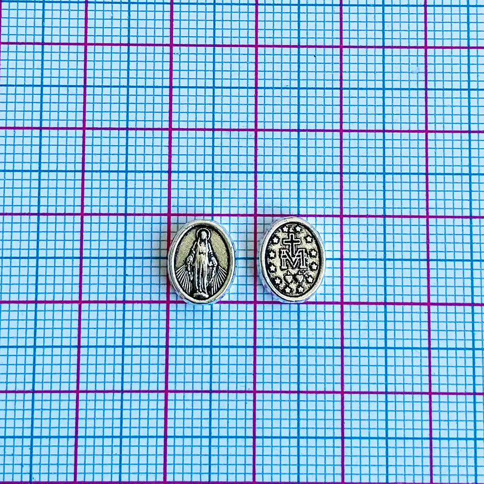Separador Medalla Milagrosa • Zamak • 8x10 mm 2