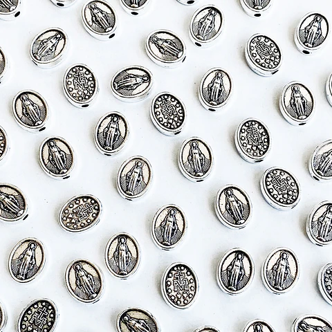 Separador Medalla Milagrosa • Zamak • 8x10 mm