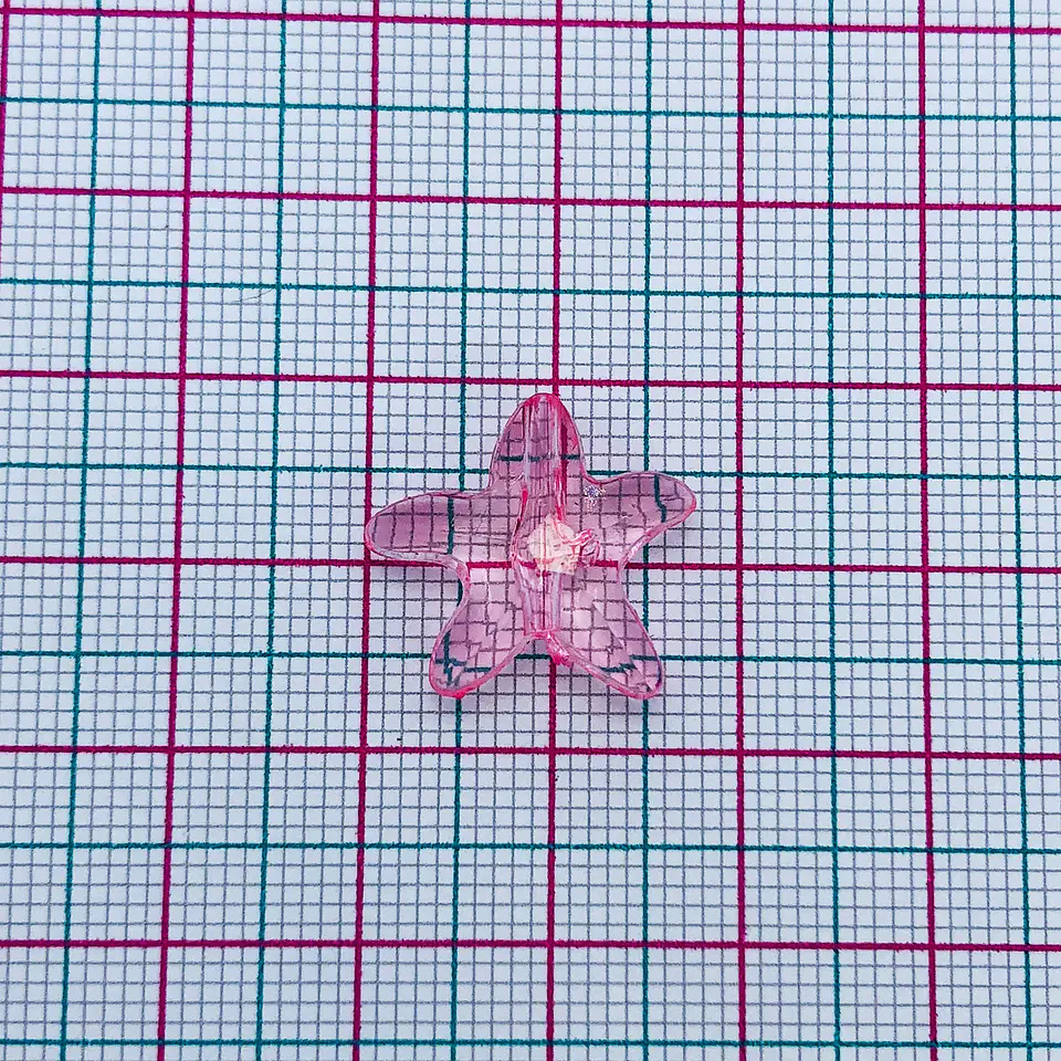 Separador Estrella de Mar • Acrílico • 17x17 mm 2