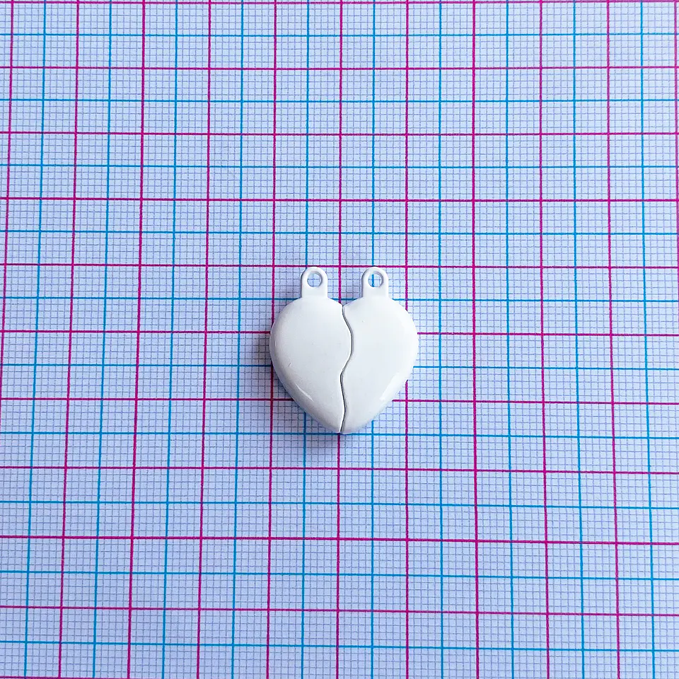 Broche Imantado de Corazón • Zamak • 25x22 mm 2