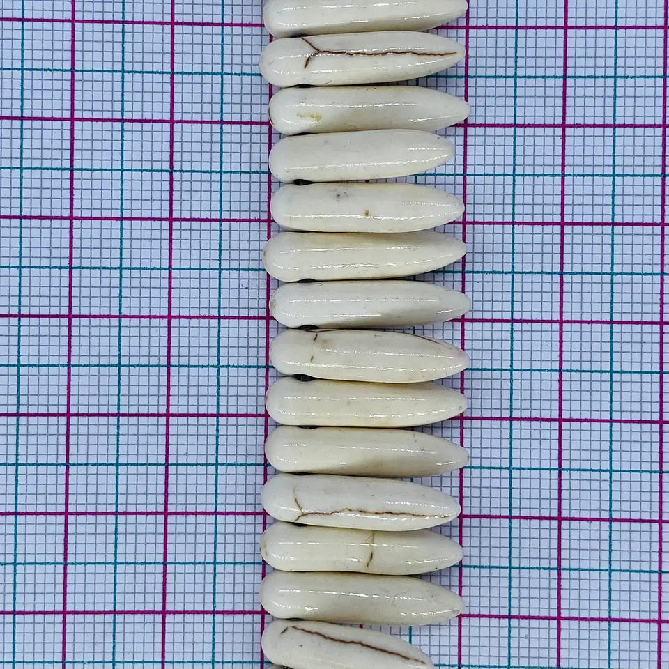 Dije Colmillo Pequeño • Fósil • 5x20 mm 2